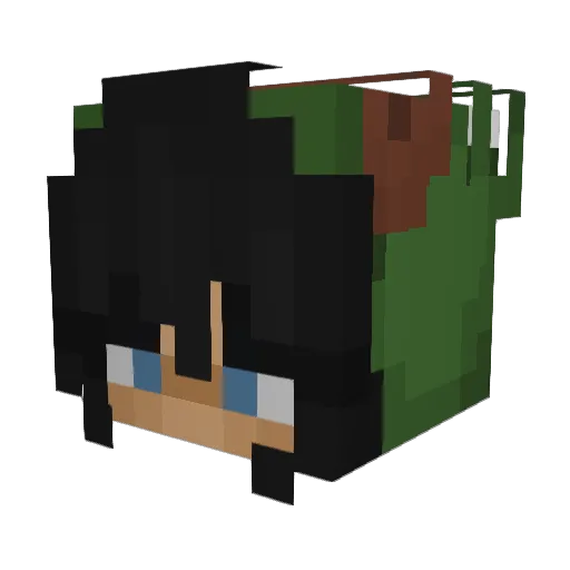 XenTynka Minecraft avatar head, 3D render