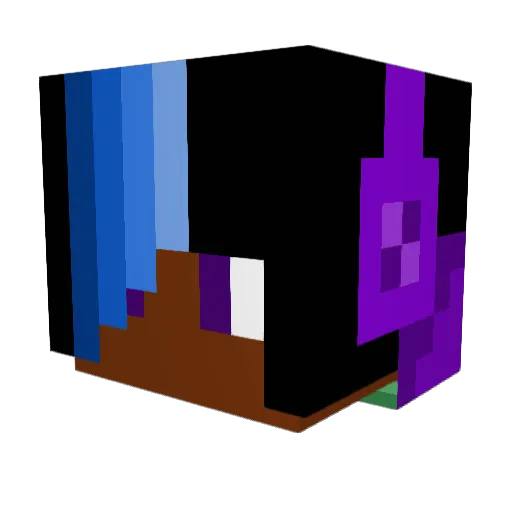 Xen_Bun Minecraft avatar head, 3D render