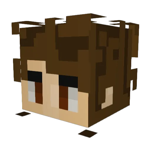 Xena_16 Minecraft avatar head, 3D render