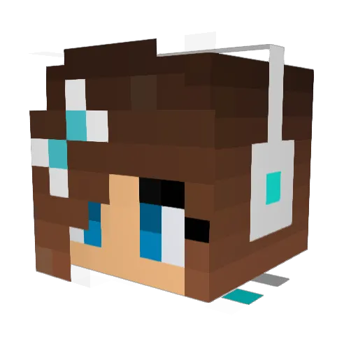 Xena_LB Minecraft avatar head, 3D render