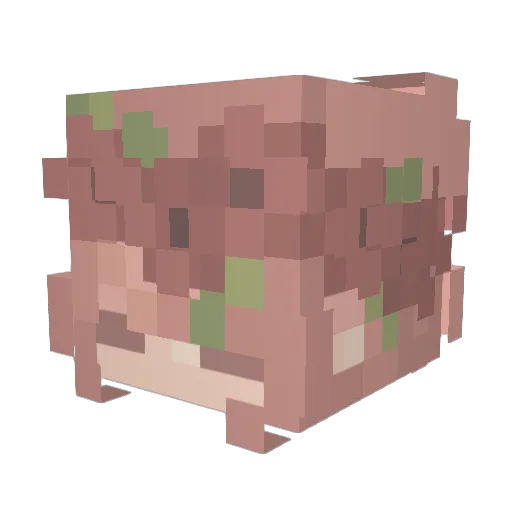 Xena_ish Minecraft avatar head, 3D render