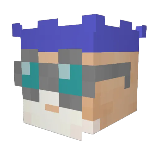 Xenastry Minecraft avatar head, 3D render
