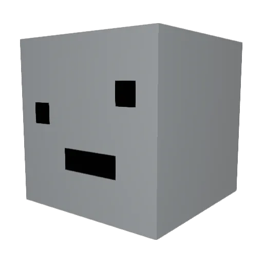 Xenbik Minecraft avatar head, 3D render