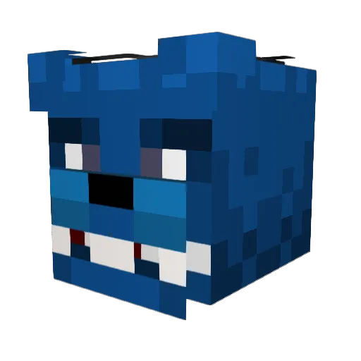 Xencor Minecraft avatar head, 3D render
