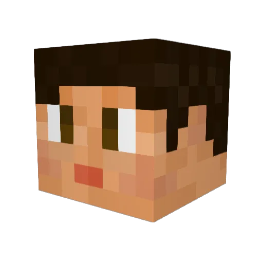 Xend82 Minecraft avatar head, 3D render