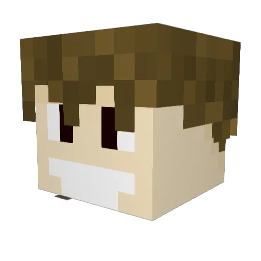 Xeneby Minecraft avatar head, 3D render