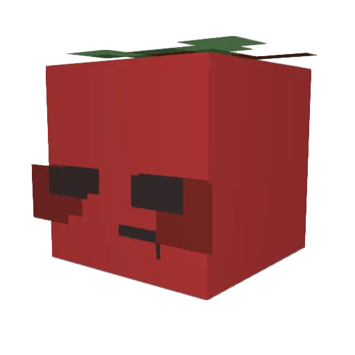 Xeneize7 Minecraft avatar head, 3D render
