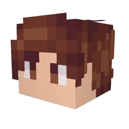 Xenen27 Minecraft avatar head, 3D render