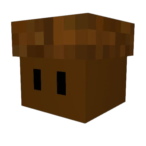 Xenfuse Minecraft avatar head, 3D render