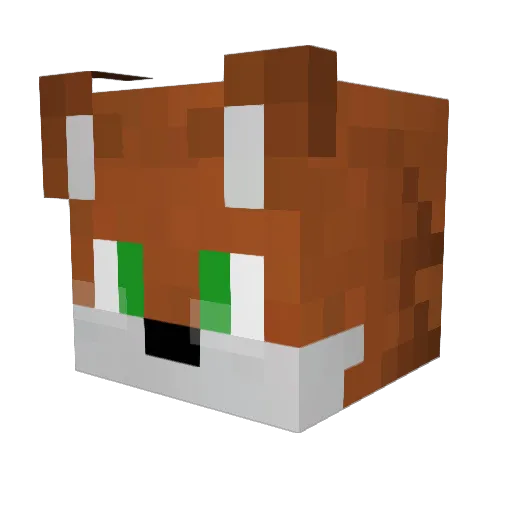 XeniVari Minecraft avatar head, 3D render