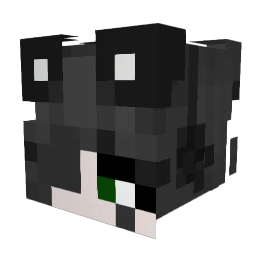XeniaX3 Minecraft avatar head, 3D render