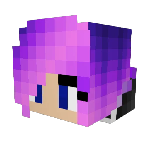 Xeniii_ Minecraft avatar head, 3D render