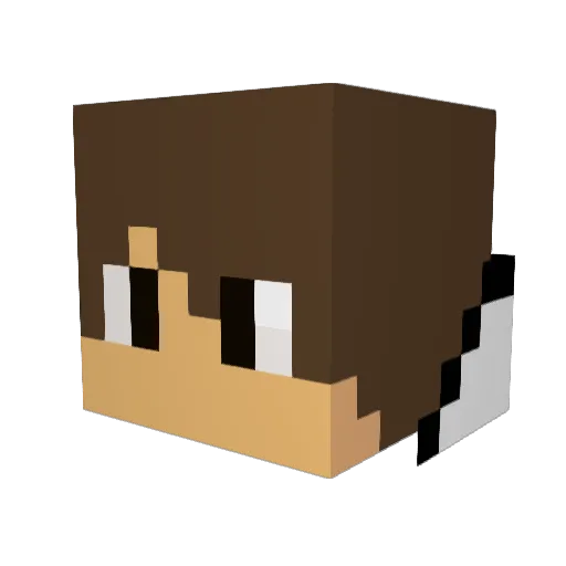 Xenius__ Minecraft avatar head, 3D render