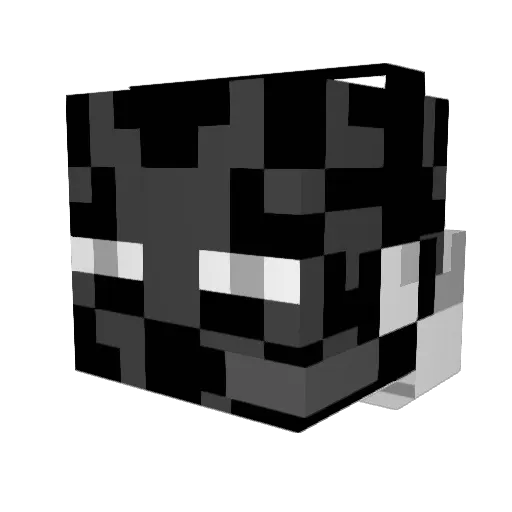 XenixZeo Minecraft avatar head, 3D render