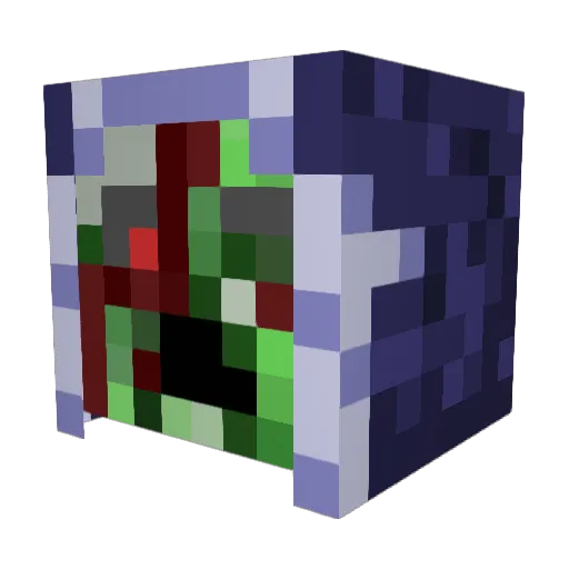 Xeniz Minecraft avatar head, 3D render