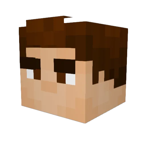 Xeno1206 Minecraft avatar head, 3D render