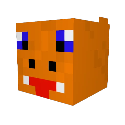 XenoBurst Minecraft avatar head, 3D render