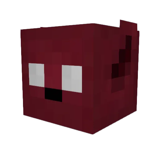 XenoCl1ent Minecraft avatar head, 3D render