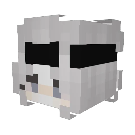 XenoSCXM Minecraft avatar head, 3D render