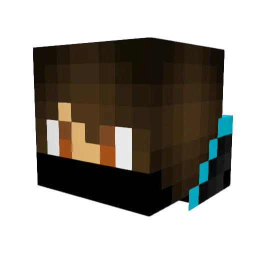 XenoStitch Minecraft avatar head, 3D render