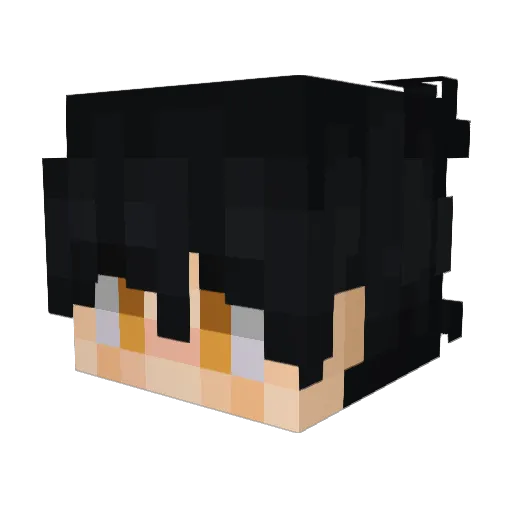 XenoUnarmed Minecraft avatar head, 3D render
