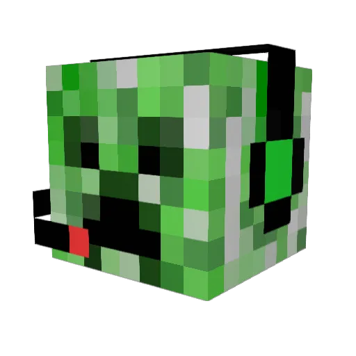 Xeno_3776 Minecraft avatar head, 3D render