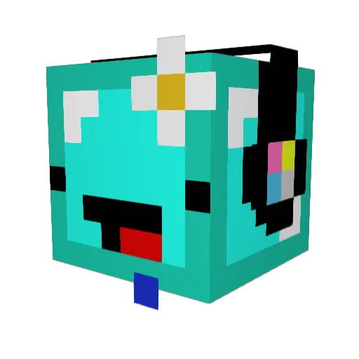 Xeno_LeVrai Minecraft avatar head, 3D render
