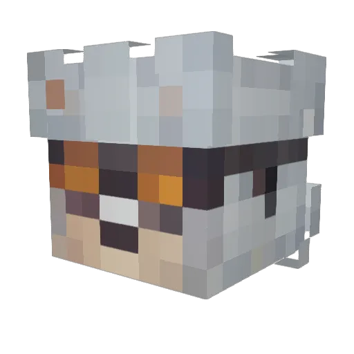 Xeno_SilverX Minecraft avatar head, 3D render