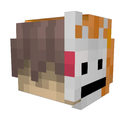 Xeno_Slime Minecraft avatar head, 3D render