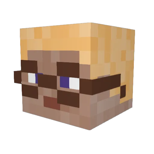 Xenocide523 Minecraft avatar head, 3D render