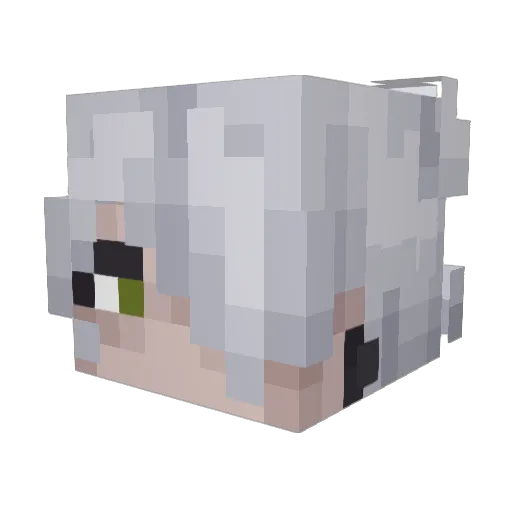 Xenocide_333 Minecraft avatar head, 3D render