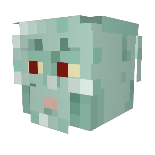 Xenocon_Slayer Minecraft avatar head, 3D render