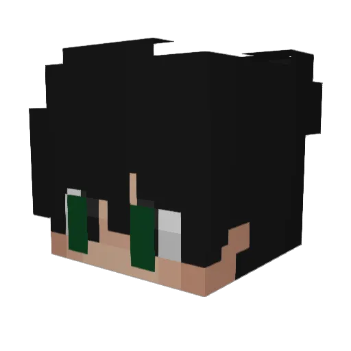 Xenodams Minecraft avatar head, 3D render