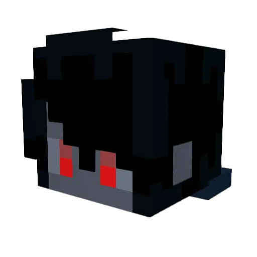 Xenoghoul Minecraft avatar head, 3D render