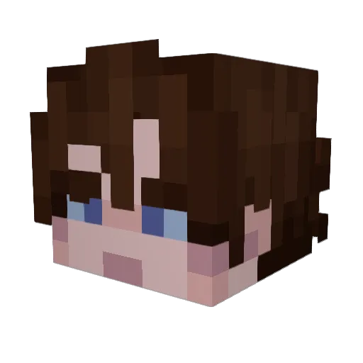 Xenoh Minecraft avatar head, 3D render