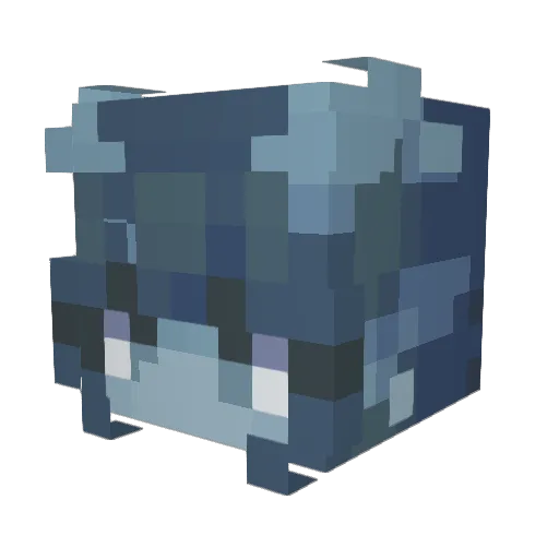 Xenoiah Minecraft avatar head, 3D render