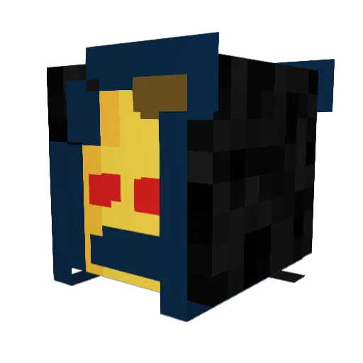 Xenoingus Minecraft avatar head, 3D render