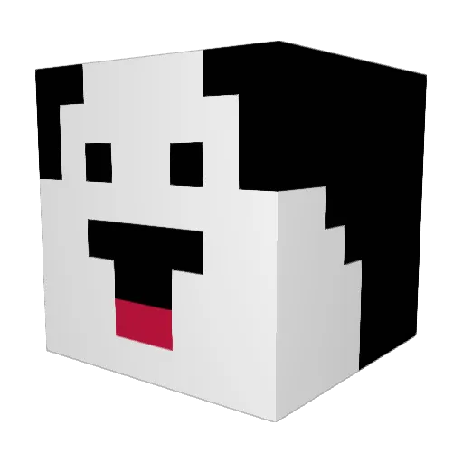 Xenokio Minecraft avatar head, 3D render