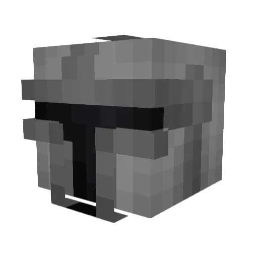 Xenomorphium Minecraft avatar head, 3D render