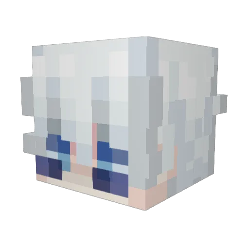 Xenon725 Minecraft avatar head, 3D render