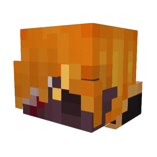 XenonIV Minecraft avatar head, 3D render