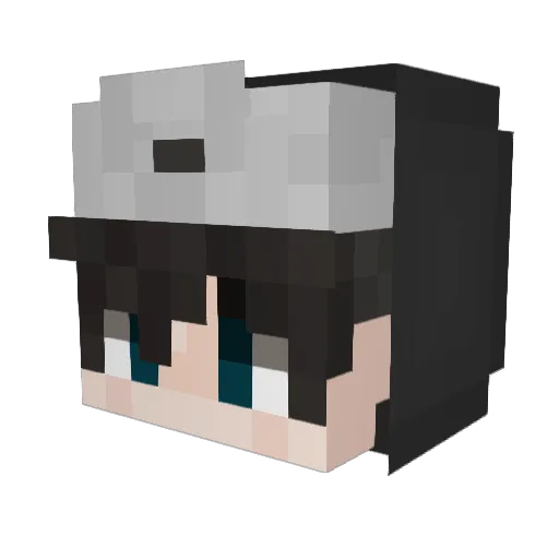 XenonLeo Minecraft avatar head, 3D render