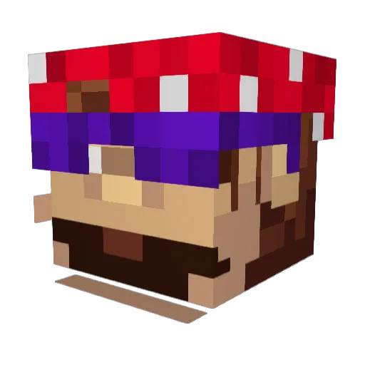 XenonMonkey Minecraft avatar head, 3D render