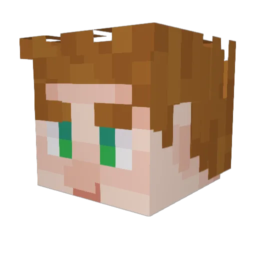 Xenon_312 Minecraft avatar head, 3D render