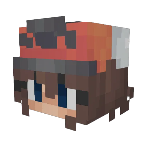 Xenophii Minecraft avatar head, 3D render