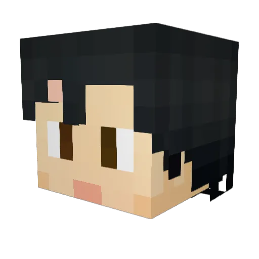 Xenorift Minecraft avatar head, 3D render