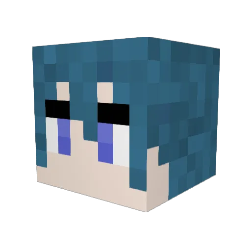 XenosInAHat Minecraft avatar head, 3D render