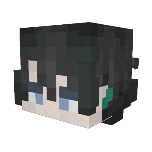 Xenosray Minecraft avatar head, 3D render