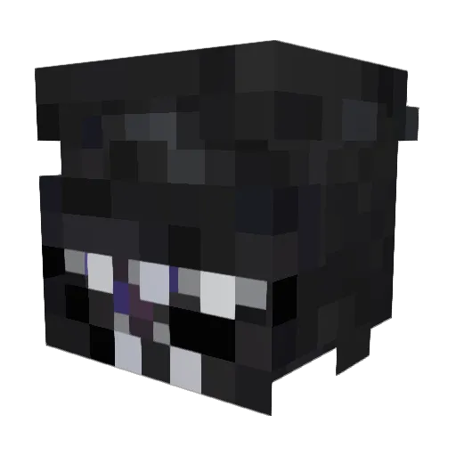 Xenotails Minecraft avatar head, 3D render