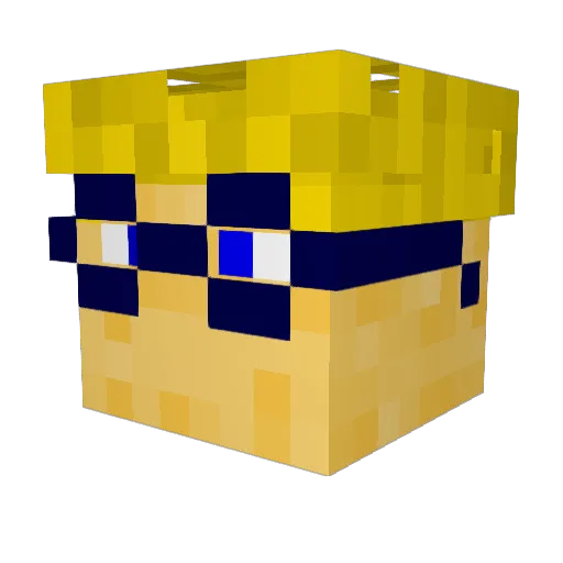 XenotimeStones Minecraft avatar head, 3D render